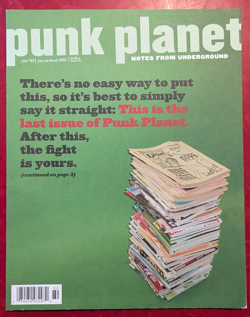 the cover of Punk Planet 80